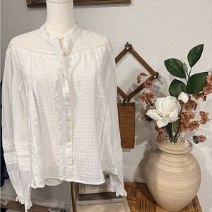 Scotch & Soda White Lace Blouse